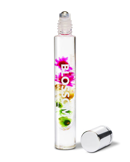 Blossom Roll on Perfume for Women Alcohol Free Rollerball Perfume Oil with Essential Oils, Infused with Real Flowers, Made in USA, 0.20oz (Lemon, Bergamot, Violet, White Musk), Cactus Flower