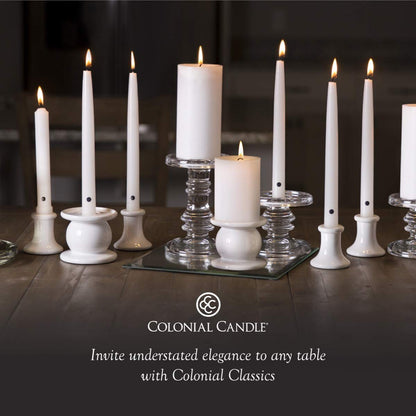 Colonial Candle 12 Inch Unscented Advent Candle Set (Set of 4), Virtually Dripless Taper Candles, Premium Wax with Cotton Wick, Up to 10 Hour Burn - Made in The USA