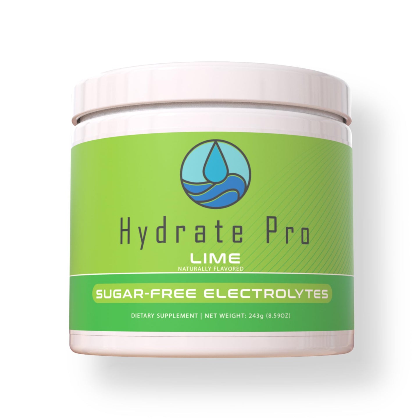 Hydrate Pro Clinical-Grade Electrolyte Powder | 1000mg High-Sodium Formula | POTS & Dysautonomia Support | Sugar-Free | 45 Servings (Lime)