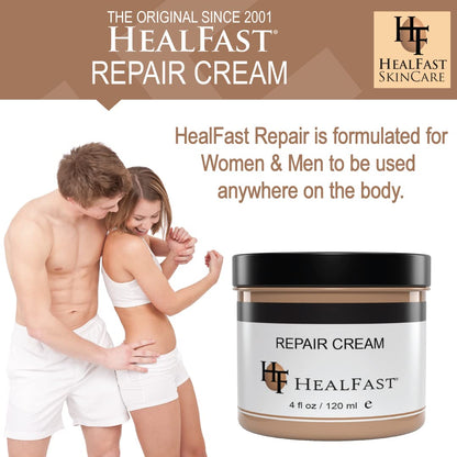 HealFast Sensitive Skin Repair Moisturizing Cream 4 Oz – For Dry, Itch– Fights Rashes, Dryness, Stretch Marks, Sunburn and Bed Sores – Herbal and Food Based Ingredients