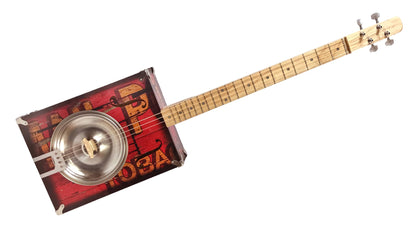 The "Red Barn" Howlin' Hubcap Resonator Cigar Box Guitar Kit - Made in the USA (3-String)