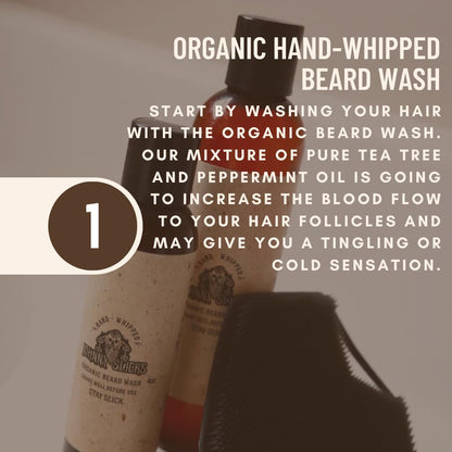 Johnny Slicks Hair and Beard Grooming Kit | Organic Pomade, Beard Oil, Beard Wash | USA Made, Veteran Owned (Anti-Itch, Anti-Dandruff, Promotes Growth), Original Scent