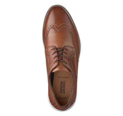 Johnston & Murphy Men's Holden Wingtip Tan Full Grain 10 M US