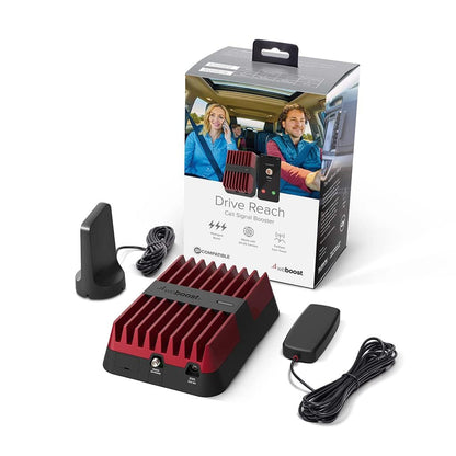 weBoost Drive Reach - Vehicle Cell Phone Signal Booster | 5G & 4G LTE | Magnetic Roof Antenna | Boosts All U.S. Carriers - Verizon, AT&T, T-Mobile | Made in the U.S. | FCC Approved (model 470154)
