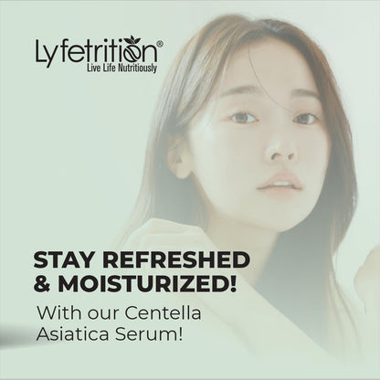 Lyfetrition Centella Asiatica Cica Serum - 12 Fl Oz Large Bottle - Anti-Aging Face Serum for Sensitive Skin Cream - Boosts Collagen Production Younger Skin