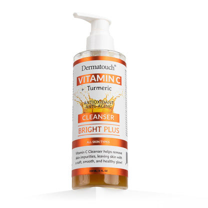 DERMATOUCH Vitamin C + Turmeric Cleanser, 8 fl oz - Made in America