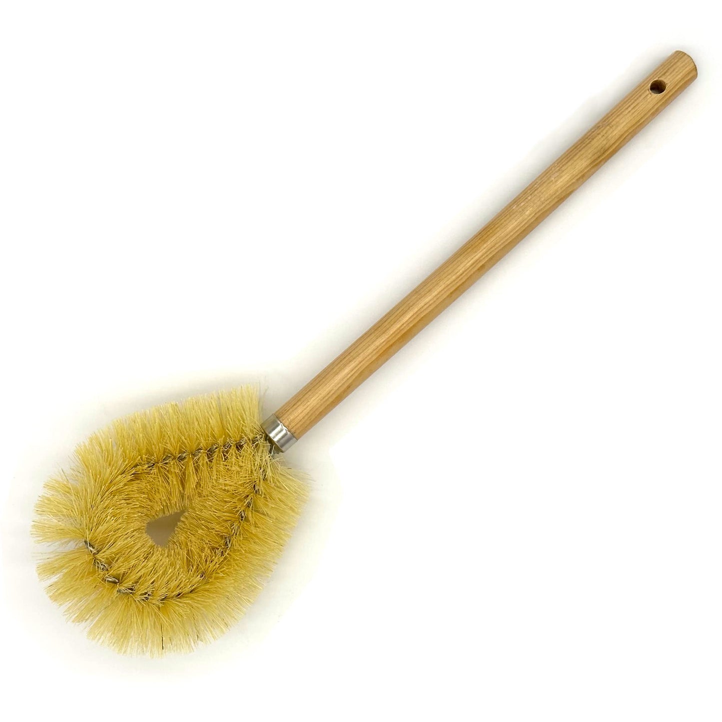 Rocky Mountain Goods All Natural Toilet Brush - Tampico Bristles - Made in The USA - 12" Wooden Handle - Plastic Free - Eco Friendly - Biodegradable - 17" Total Length