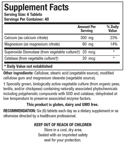 Biotics Research Ca-Mg-Zyme Calcium Magnesium Formula, Highly Absorbable, Bone Support, Muscle Function, Nervous System Health 240T