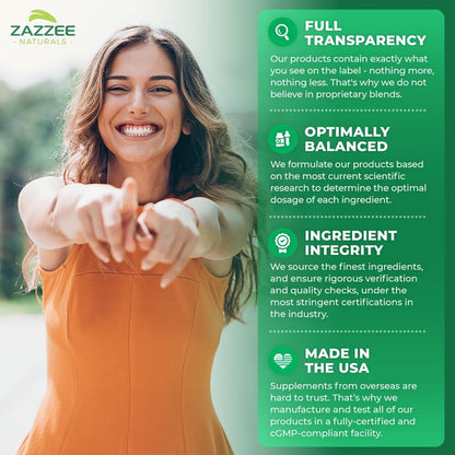 Zazzee High Strength L-Citrulline Malate, 1800 mg per Serving, 180 Vegan Capsules, 60 Day Supply, High Absorption with Superior Free-Form Malate, 100% Vegetarian, All-Natural and Non-GMO