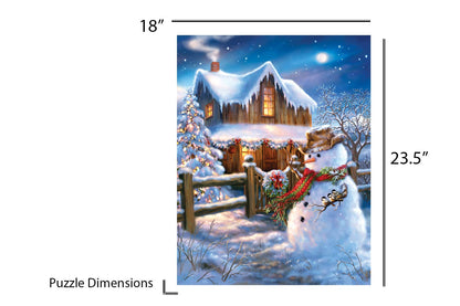 Springbok's 500 Piece Jigsaw Puzzle The Country Christmas - Made in USA