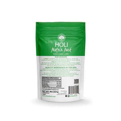 HOLI Single Ingredient Dog Food Protein Topper - Made in USA – Human-Grade Freeze Dried Dog Food Mix in Topping – Grain Free, Gluten Free – 100% All Natural
