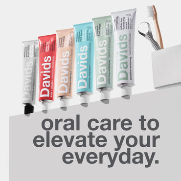 Davids Nano Hydroxi and Antiplaque Strawberry Watermelon Fluoride Free Toothpaste Bundle, SLS Free, Recyclable Metal Tube, Made in USA, 4 oz and 5.25oz