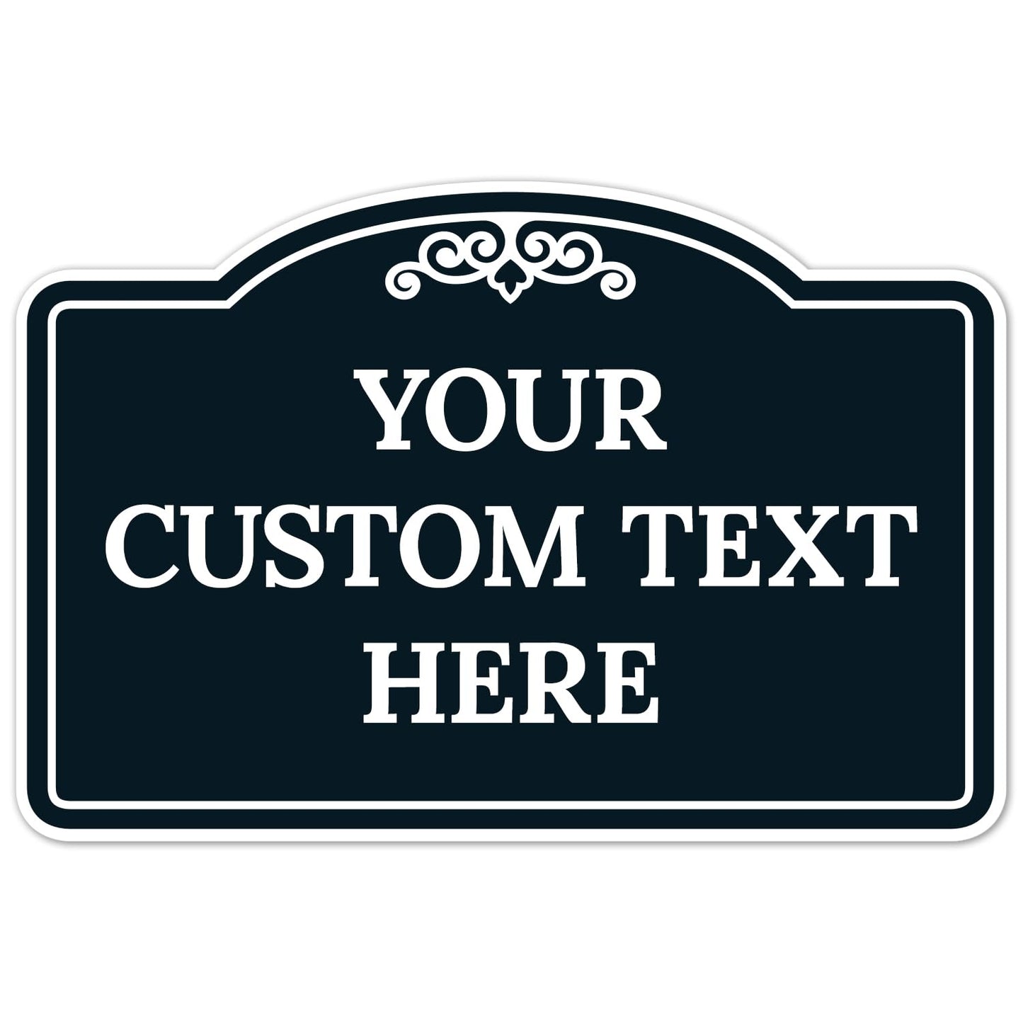 Custom Decorative Sign, Personalized Metal Sign for Business, Driveway, Home, Airbnb, Office Door Plaque, ACM, Fade Resistant, Made in USA by Sigo Signs