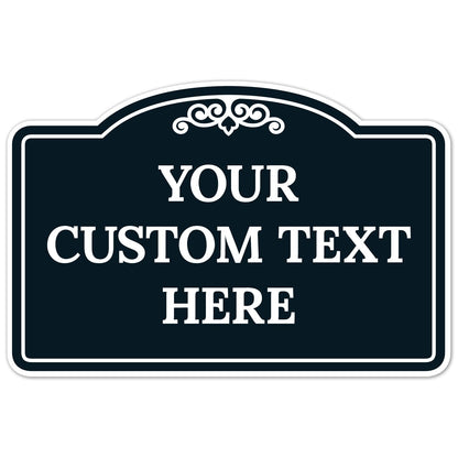 Custom Decorative Sign, Personalized Metal Sign for Business, Driveway, Home, Airbnb, Office Door Plaque, ACM, Fade Resistant, Made in USA by Sigo Signs
