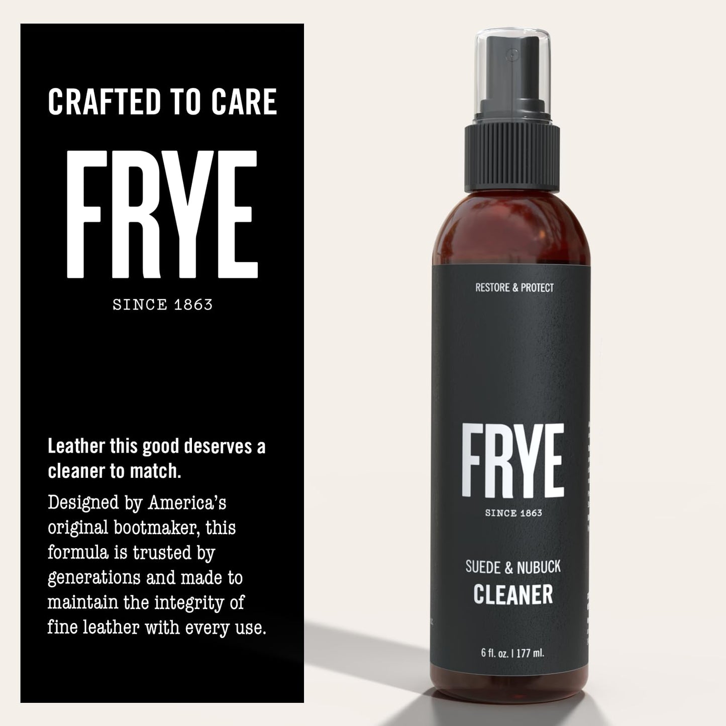 Frye Suede & Nubuck Cleaner: Non-Toxic & Made in the USA. Clean and Restore Suede & Nubuck Shoes, Boots, Jackets, Bags, Purses and More. Safe for Any Color & White