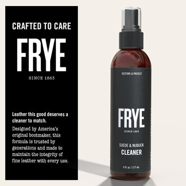 Frye Suede & Nubuck Cleaner: Non-Toxic & Made in the USA. Clean and Restore Suede & Nubuck Shoes, Boots, Jackets, Bags, Purses and More. Safe for Any Color & White