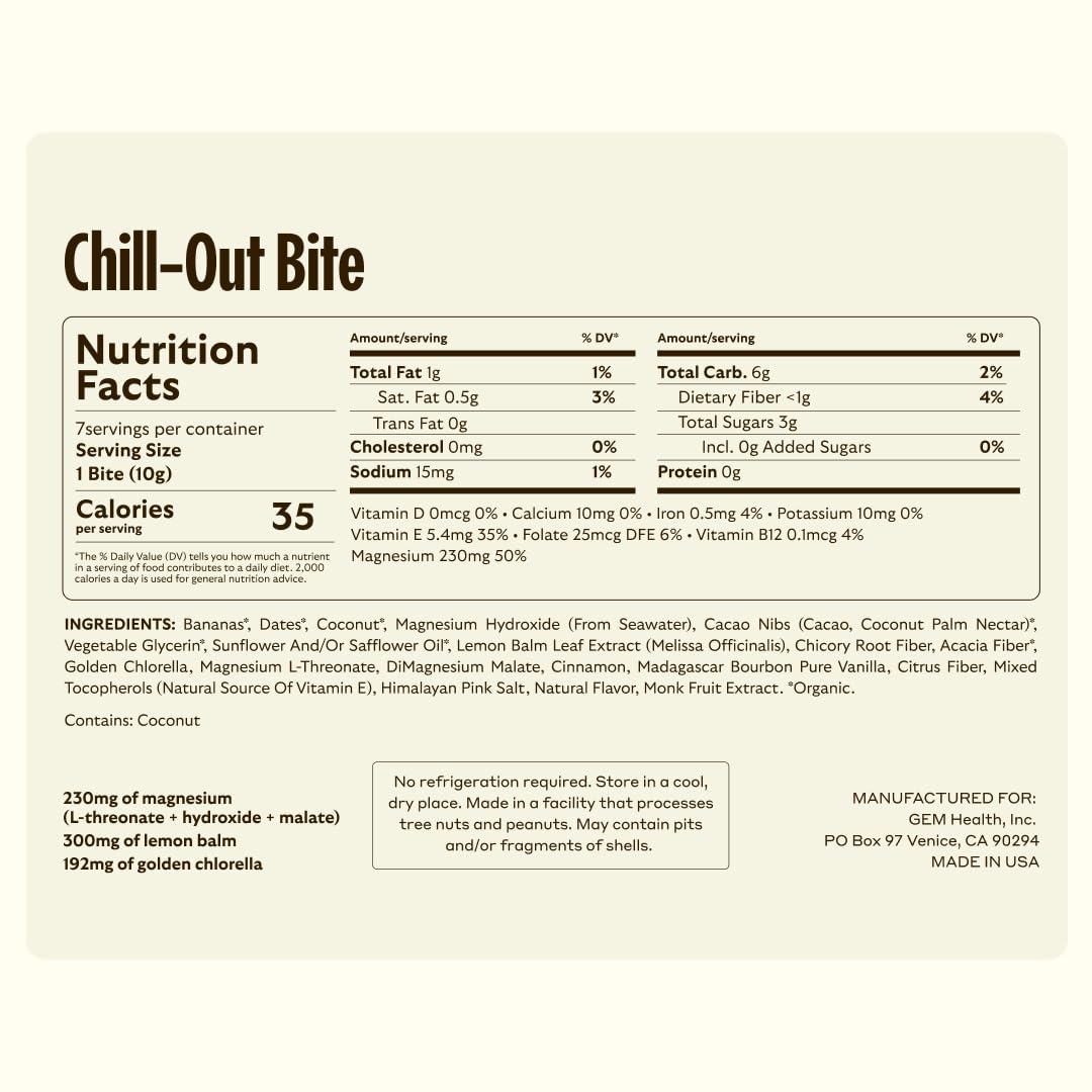 GEM Total Relaxation Bundle – Calm & Sleep Bites for Natural Stress Relief and Sleep Support | Magnesium, L-Theanine, Lemon Balm & Valerian Root | Non-Habit Forming, Vegan, No Added Sugar