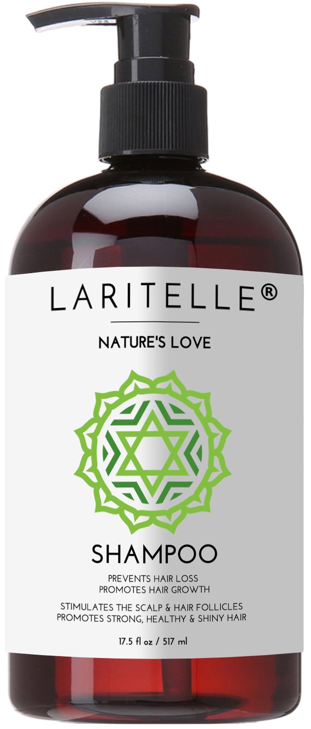 Laritelle Nature’s Love Organic Shampoo – 17.5 oz – Anti-Thinning Hair Growth, Rich Botanical Hydrosols & Keratin • Color Safe • Made in California