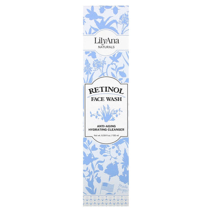 LilyAna Naturals - Skin Care - Retinol Face Wash - Facial Cleanser - Facial Skin Care Products for Women and Men - 6 oz