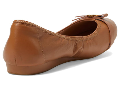 Cole Haan Women's Tova Bow Ballet Flat, Pecan Leather, 9