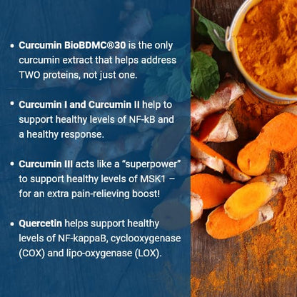Advanced Bionutritionals Curcumitol-Q® – BioBDMC® Curcumin Supplement - Curcumin I, II & III with Quercetin