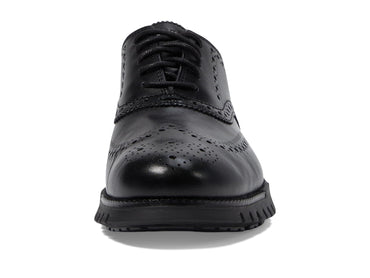 Cole Haan Men's Zerogrand Remastered Wing Tip Oxford, Black/Black, 10.5