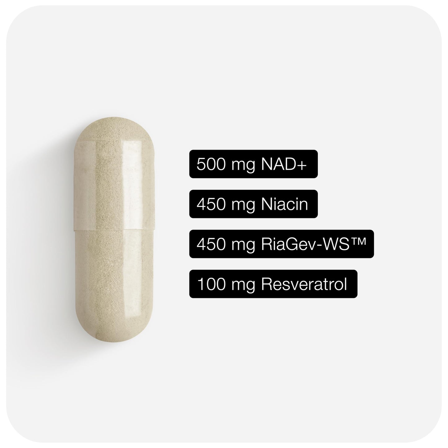 Toniiq NAD+ Supplement 1500mg - Ultra High Strength NAD Supplement with Clinically Studied Ingredients with Patented RiaGev-WS™, Resveratrol, and Niacin - 60 Capsules