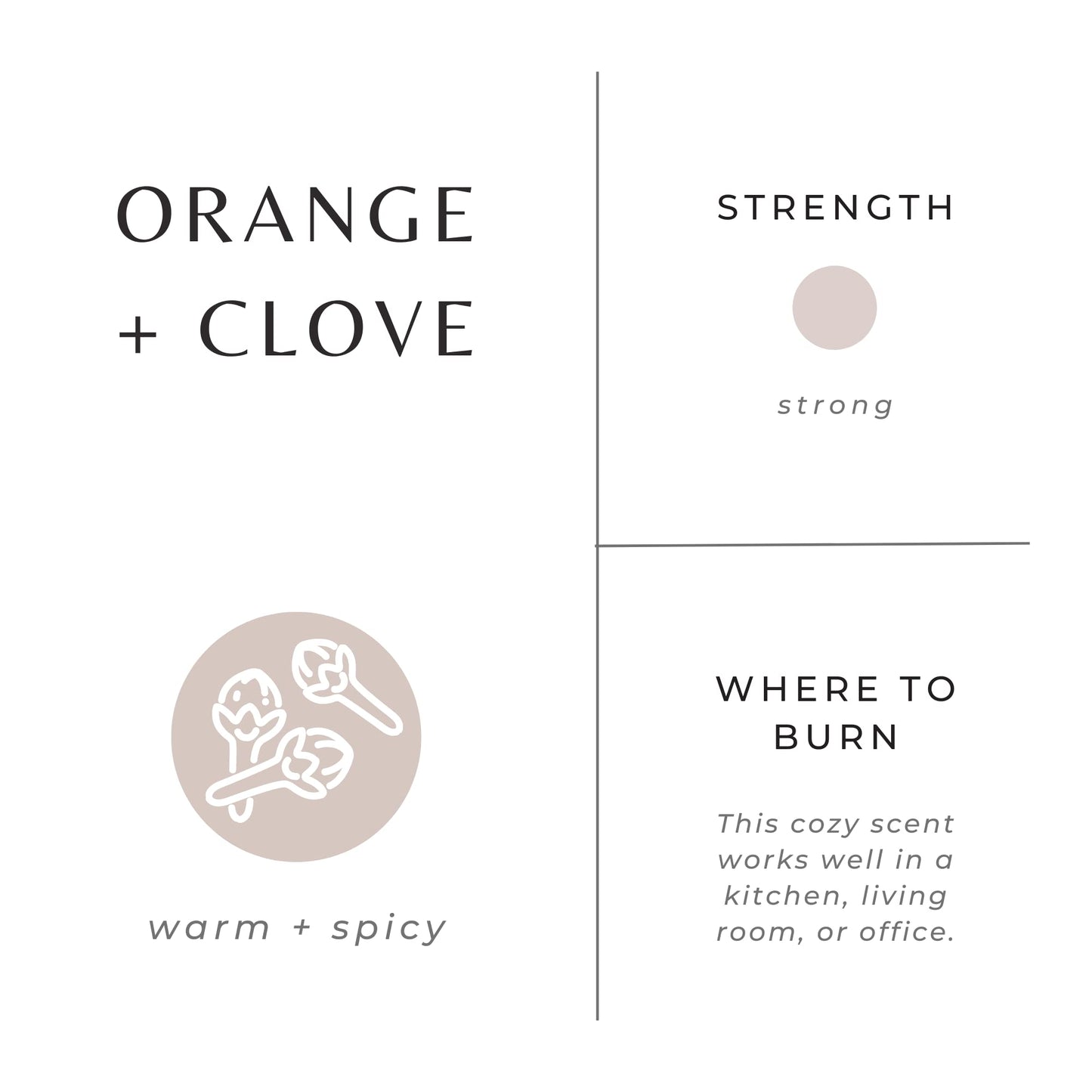 Slow North Orange + Clove Candle - Essential Oils and 100% Pure Soy Wax Candle in a Reusable Frosted Glass Jar - A Unique and Mindful Scented Candle Hand-Poured in The USA (8 oz)