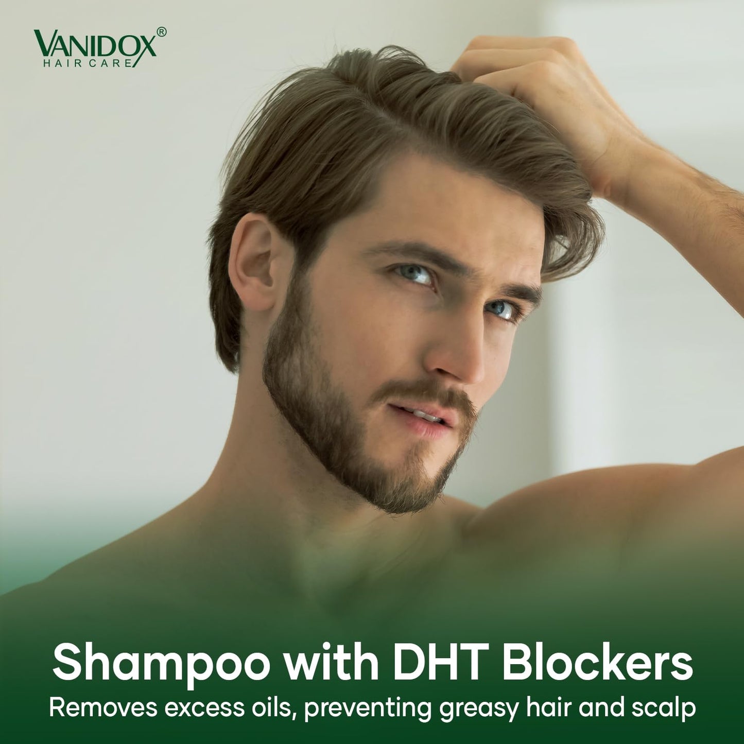 VANIDOX Carbonic Acid Shampoo for Men and Women with DHT Blockers - Made in USA - Stimulates Hair Growth, Scalp Exfoliator, Sulfate Free Shampoo with Biotin and Tea Tree Oil (16 Fl Oz)