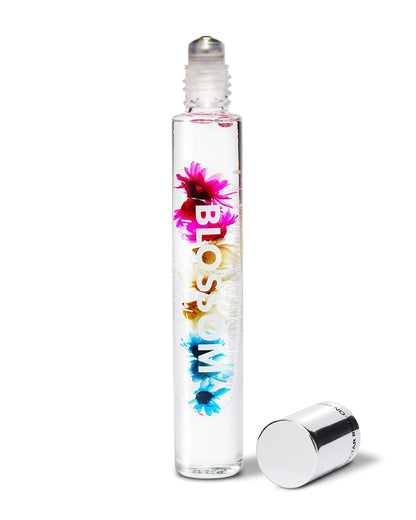 Blossom Roll on Perfume for Women Alcohol Free Rollerball Perfume Oil, Essential Oils, Infused with Real Flowers, Made in USA, 0.20oz (Coconut, Lily of the Valley, Chamomile, Vanilla), Coconut Nectar