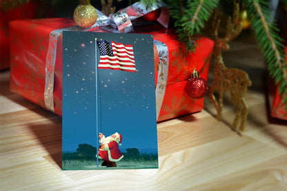Stonehouse Collection | Patriotic Christmas Card | 18 American Flag Cards & Envelopes | American Flag - USA Made (Standard)