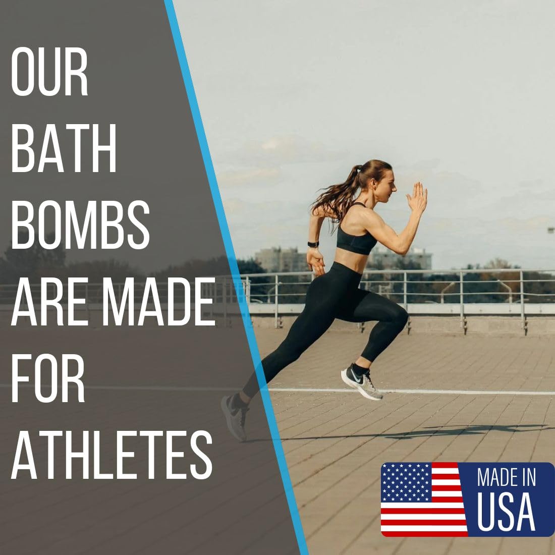 Pure Sport Refreshing Peppermint Bath Bombs - Magnesium Epsom Salt and Natural Essential Oils for Soaking, Relaxation Father’s Day Gifts, Post Workout Muscle Recovery Soak for Athletes, Made in USA