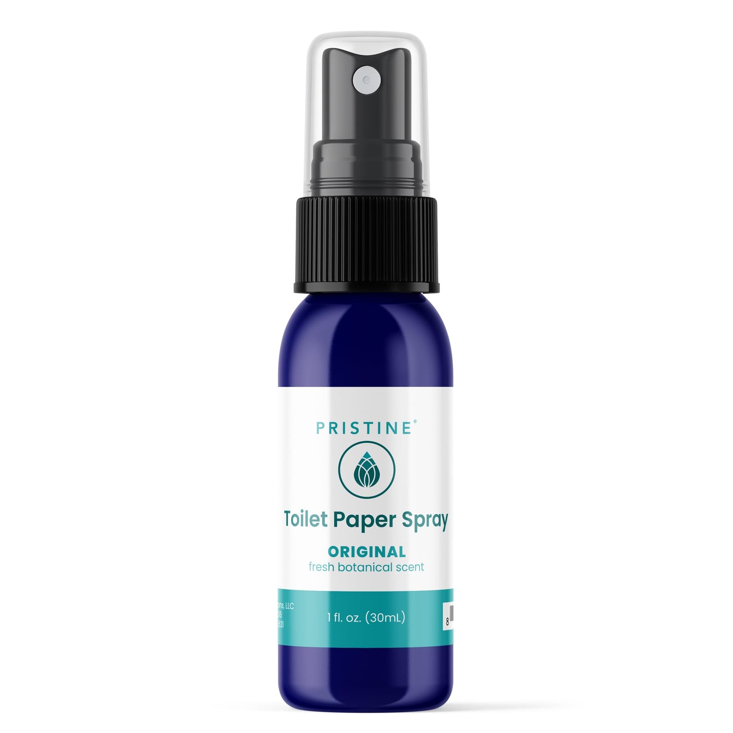 PRISTINE Toilet Paper Spray - As Seen on Shark Tank, More Natural Flushable Wet Wipes Alternative, Spray Toilet Paper to Create Flushable Wipe, Original, 1 fl oz Travel Size