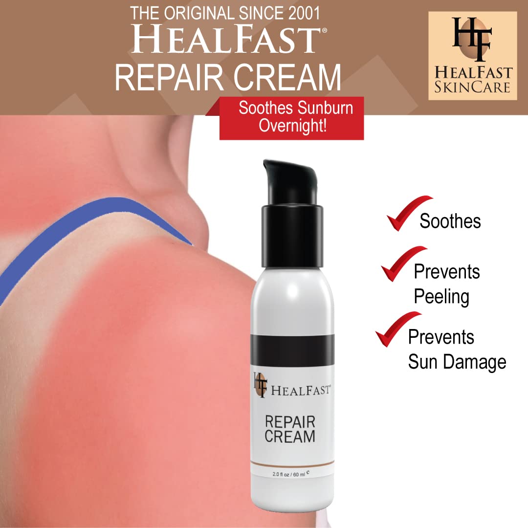 HealFast Sensitive Skin Repair Moisturizing Cream 2 Oz – For Dry, Itch– Fights Rashes, Dryness, Stretch Marks, Sunburn and Bed Sores – Herbal and Food Based Ingredients