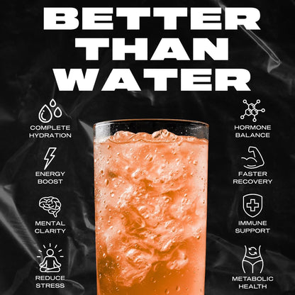 Hyburst Electrolyte & Vitamin Supplement Powder, Drink Mix with B12, L-Theanine, D3, K2, Zinc, Magnesium, Potassium, Supports Calm Focus & Energy, Tangerine Tango, 15 Pack