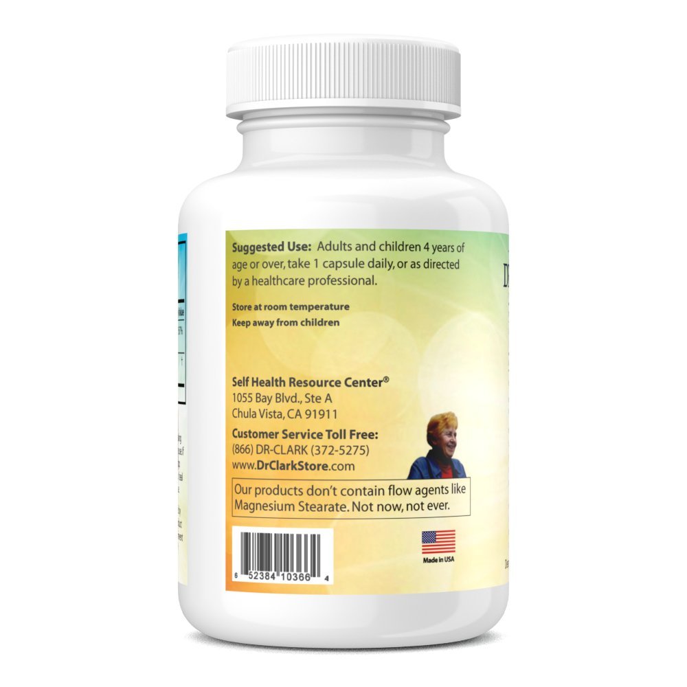 Dr. Clark Vitamin C with Rose HIPS Supplement – 1000mg, 100 Gelatin Capsules, Immune Support & Antioxidant Protection