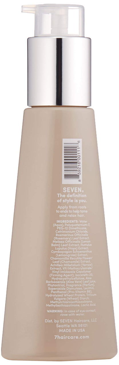 SEVEN Haircare SATARA Relax Serum, Hair Oil for Men & Women, Straightening Serum for Shine, Frizzy, Dry, Damaged Hair, Anti Frizz Thermal Protection with Rosemary & Chamomile, Made in USA, 3.2 oz
