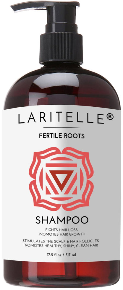 Laritelle Organic Anti-Thinning Shampoo | Fortifying, Strengthening & Rejuvenating | Prevents Hair Loss and Shedding, Promotes New Hair Growth | Ayurvedic Herbs, Lavender, Ginger, Rosemary