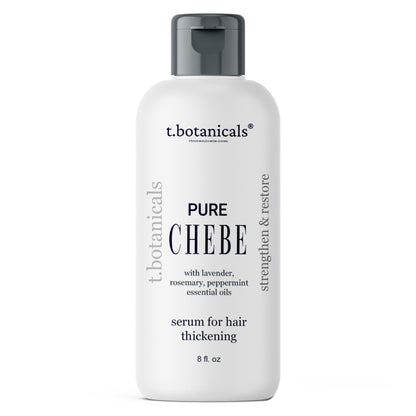 t.botanicals Hair Styling Agent - 8 oz Chebe Oil with Rosemary, Peppermint, and Lavender for Hair Growth, Reduces Split Ends and Hair Breakage, Preservative Free, Lavender Scent, Made in USA