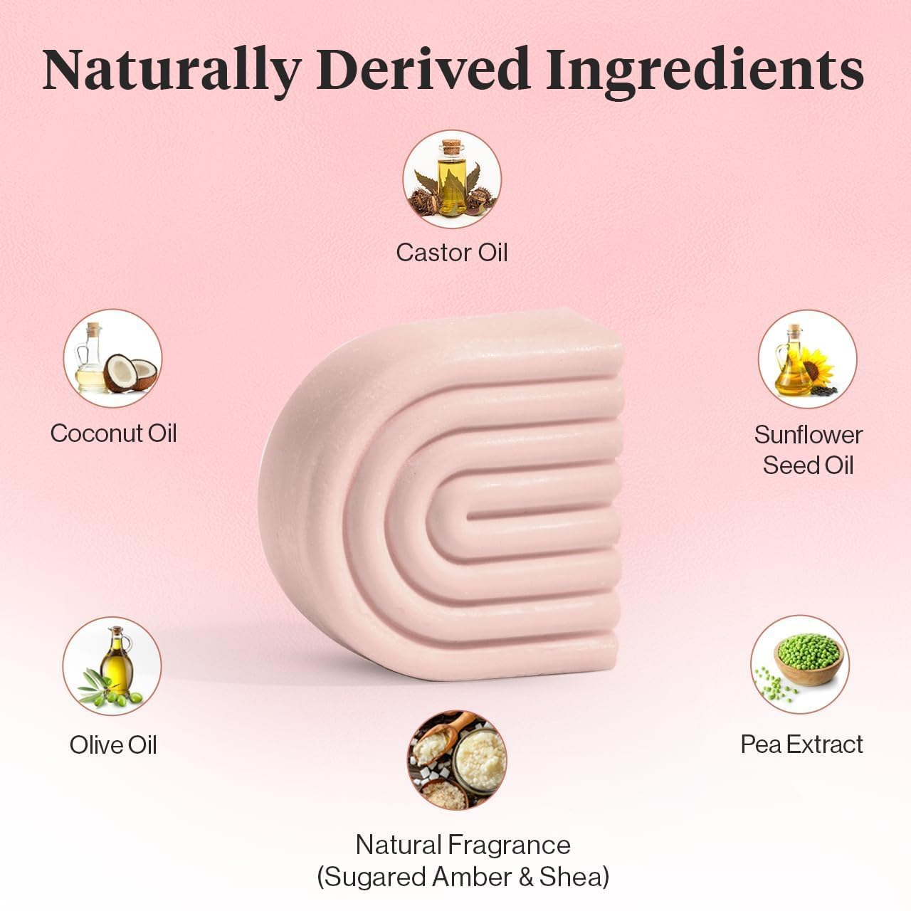 Kitsch Castor Oil Conditioner Bar Soap - Hydrating & Moisturizing Hair Care - Organic Castor Oil Conditioner for Hair Growth & Scalp Nourishment - Silicone & Paraben-Free, Vegan, Made in USA - 2.7oz