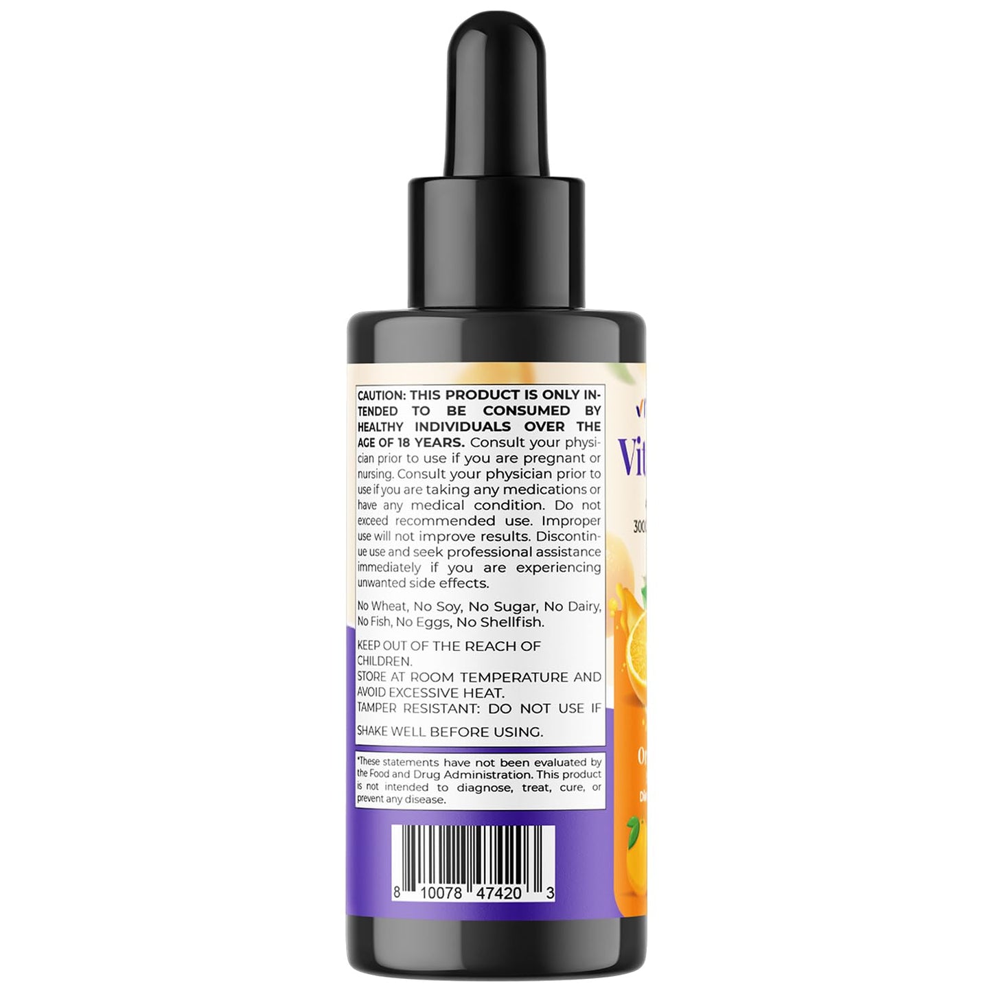 Vitamatic Sugar Free Vitamin A Liquid Drops 10000 IU (3000 mcg) as Retinyl Palmitate - Approximate 4 Months Supply - Immune Support, Eye Health, Skin Health - 2 FL OZ (59 ml)