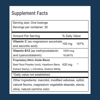 Advanced Bionutritionals – Circ02, Nitric Oxide Supplement for Men and Women, Supports Immune System, Beet Root, L-Citrulline Formula, Non GMO, Gluten Free, Dairy Free, Soy Free, Vegan (30 Lozenges)