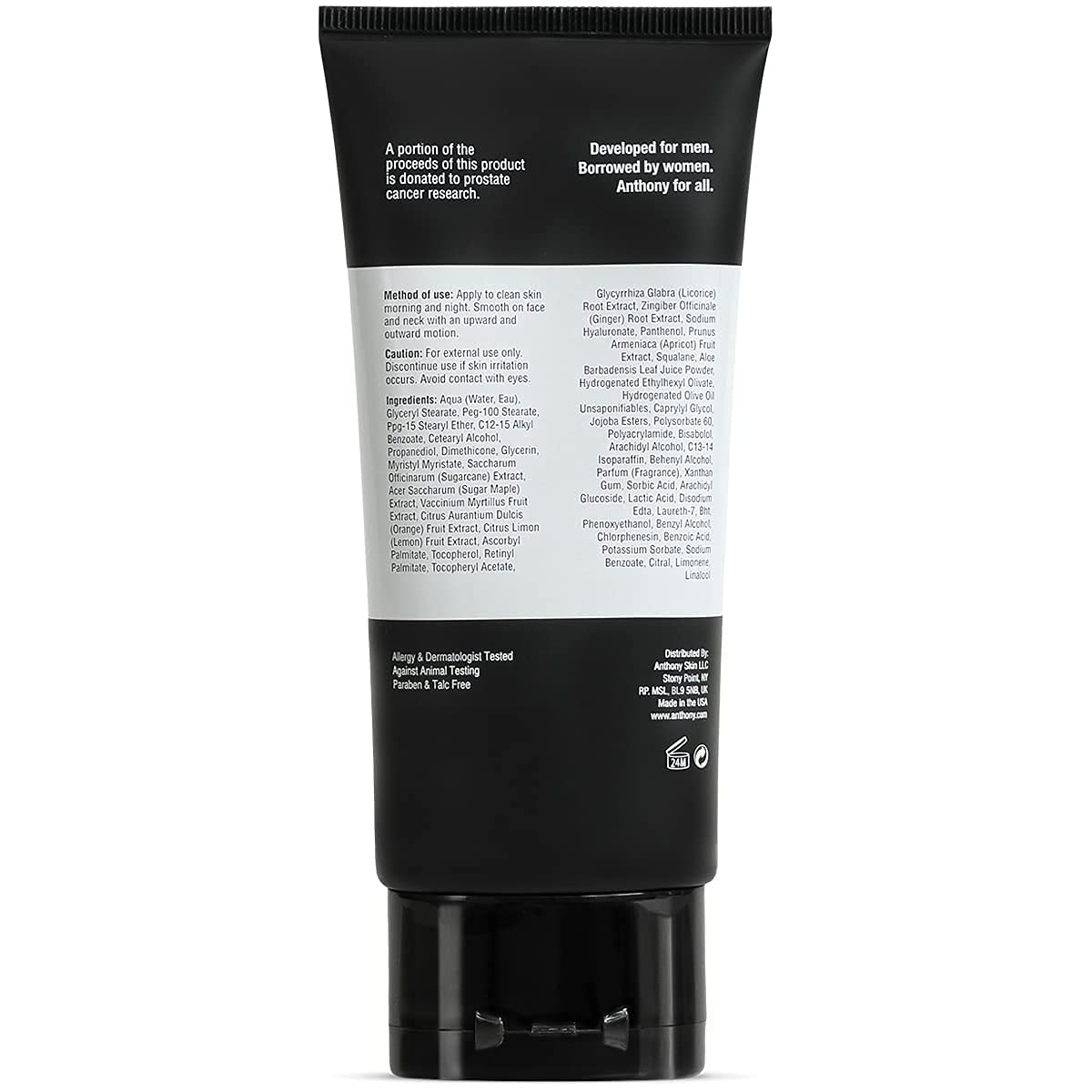 Anthony All Purpose Facial Moisturizer, 3 Fl Oz Kind Cleansing Water 6.7 Fl Oz.