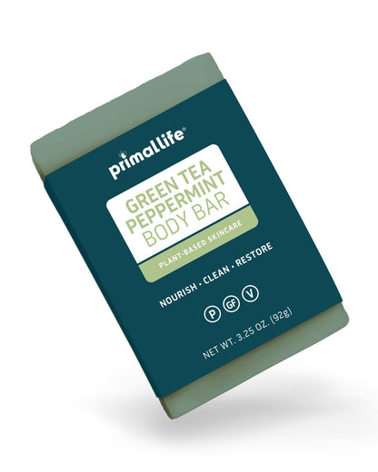 Primal Life Organics- Body Wash Bar (Green Tea Peppermint)