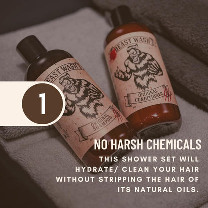 Johnny Slicks Conditioner - Supports Hydrated & Healthy Hair - Organic Oils & Shea Butter - Handmade Grooming - Rugged Scent - 8 oz