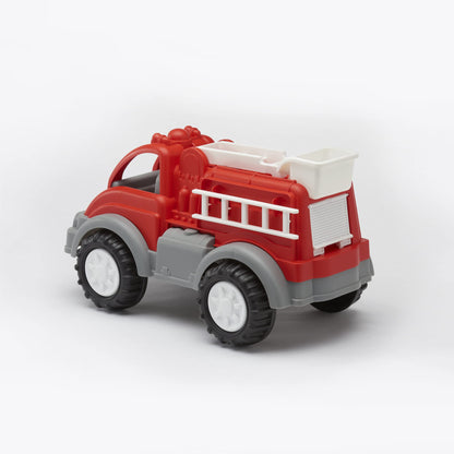 American Plastic Toys Kids’ Red Gigantic Fire Truck, Removal Ladder, Extendable Bucket, Large Knobby Wheels, Fit for Indoors & Outdoors, for Ages 2+