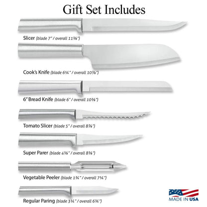 Rada Cutlery 7-Piece Starter Knife Gift Set