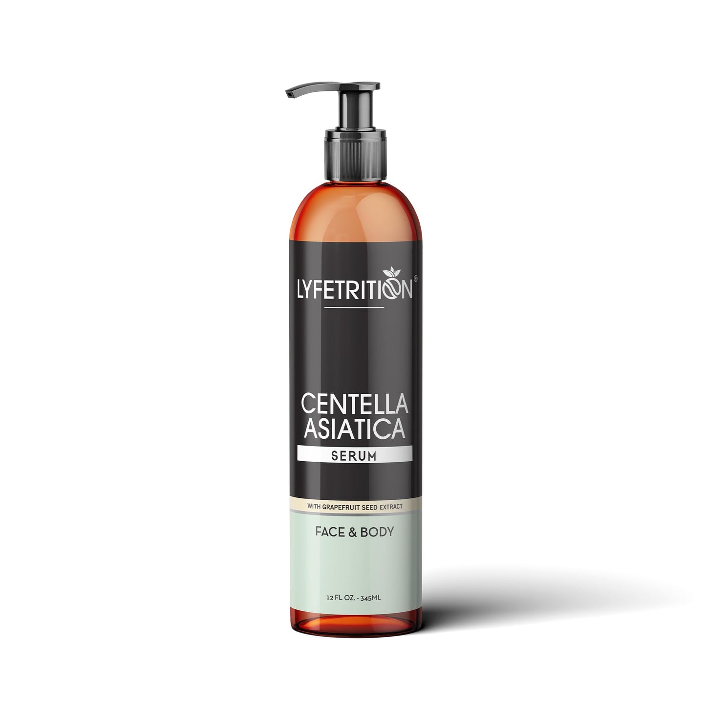 Lyfetrition Centella Asiatica Cica Serum - 12 Fl Oz Large Bottle - Anti-Aging Face Serum for Sensitive Skin Cream - Boosts Collagen Production Younger Skin