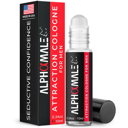 AlphaMale Savage Pheromone Cologne for Men – Long-Lasting Oil Roll-On Perfume con Feromonas para Hombres – Boosts Confidence & Attraction – Compact, Made in USA