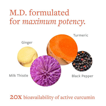 Clean Program Liver Support Supplement for Liver Health & Detox, Milk Thistle, Turmeric Supplement with Antioxidant Protection, Vegetarian Capsules, Non-GMO, Gluten & Soy Free - 60 Count